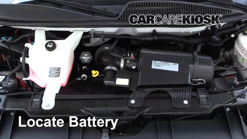 2017 GMC Savana 2500 4.8L V8 FlexFuel Extended Cargo Van Battery Replace